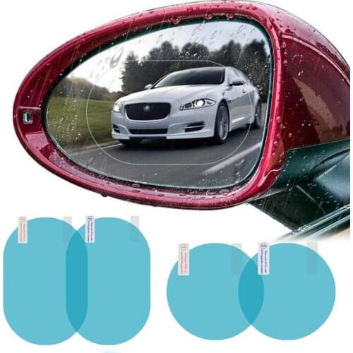 2Pcs Car Rear Mirror Protective Film Anti Fog Window Clear Rainproof Rear View Mirror Protective Soft Film Auto Accessories