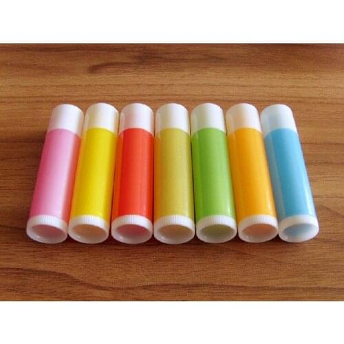50pcs/lot 5g Lip Balm tubes Containers Empty Cosmetic Containers Lotion Container Glue Stick Clear Travel Bottle