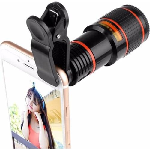 8x 12x 14x External Phone Lens Telescoop Tele Clip Op Voor Mobiele Telefoon Camera Voor Reizen Outdoor Activiteiten