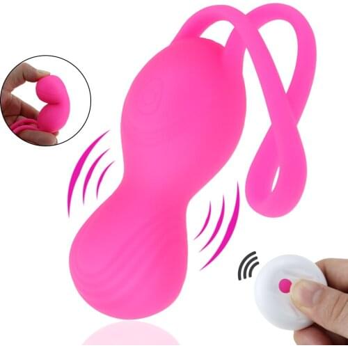 Wireless Vibrator Remote Control Kegel Ball Soft Liquid Silicone Sex Toy for Women Adult Pelvic Floor Exercise Vaginal Balls