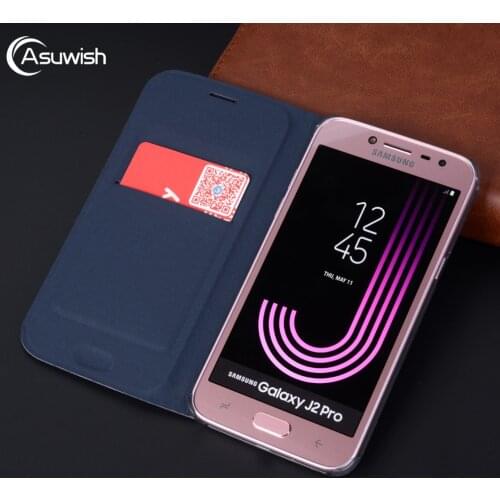 Flip Cover Leather Wallet Case For Samsung Galaxy J2 Pro J3 J4 J6 J7 J8 2018 J2pro J 2 3 4 6 7 8 SM J250F J400F J600F Phone Case