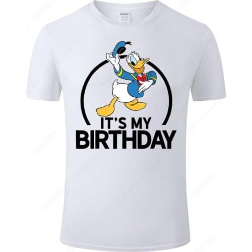 Disney Cartoon Anime T Shirt Men Women Cool 2021 New Donald Duck Tshirt Fashion Tee Summer Casual Cotton Short Sleeve Tops J111