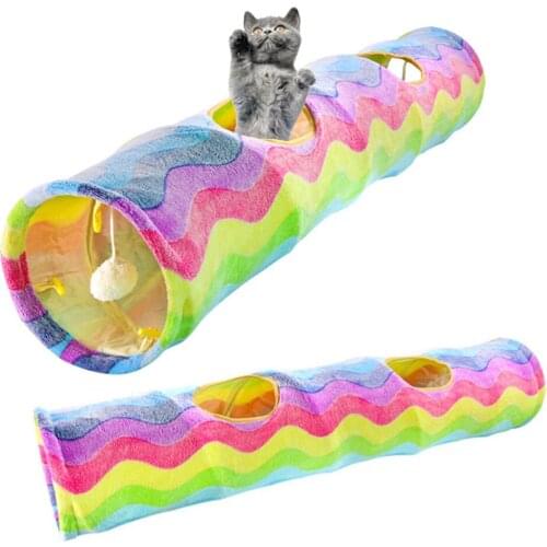 Interactive Cat Toys Collapsible Cat Tunnel Tube Toys For Cats Kitten Training Pet Toy Rabbit Tunnel Cat Cave Tube