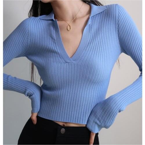 Женские пуловеры с V-образным вырезом JULIA KISS China At AliExpress