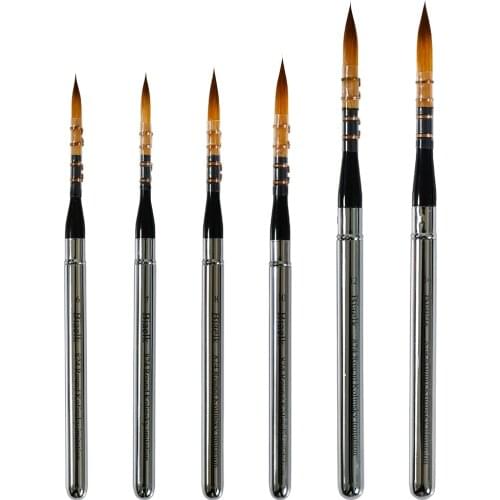 High Quality 1PC 874Round Kolinsky Imitation Hair Rinsin Handle Watercolor Acrylic Artist Art Tool Supplies Paint Brush