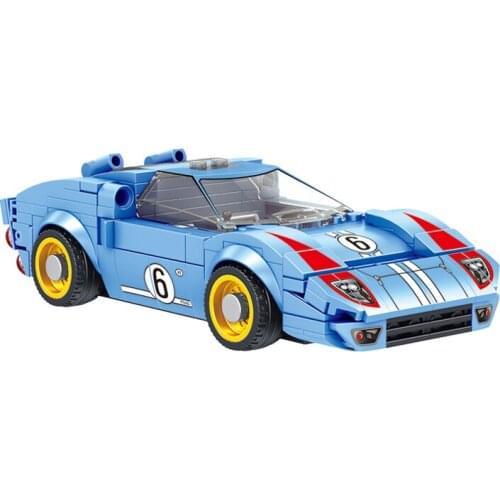 New Creator Ford GT40 Speed Champions Famous Racing Sports Car Super Speed Champions Building Blocks Kit Bricks Model Kids Toys