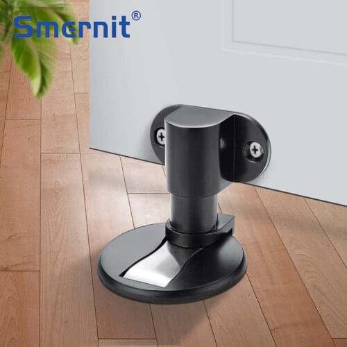 Adjustable Height Magnet Door Stopper Stainless Steel Door Stops Magnetic Door Holder Toilet Glass Doorstop Furniture Hardware