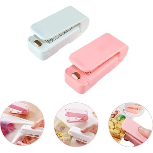 Wonderlife Sealer Machine Bag Clips Portable Heat Sealing Seal Plastic Snack Packing Sealer Food Preservation Kitchen Storage