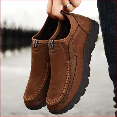 Men Loafers Lightweight Mens Casual Shoes Sneakers Spring 2021 Soft Smart Handmade Retro Leisure Loafers Great Value Men Shoes