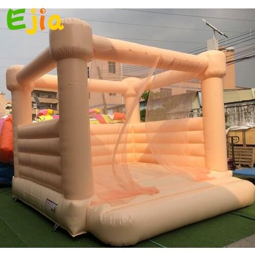 Commercial / Residential Inflatable Bouncer Jumping Bouncy Castle House Tent With Net Air Blower For Party Wedding Event