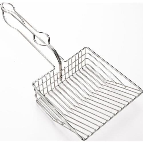 Stainless Steel Pet Cat Litter Scoop Heavy Duty Kitten Dog Poop Sand Clean Scooper