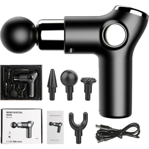 Practical Portable Mini Massager Deep Tissue Reduces Pain Light Weight Low Noise Long Battery Life Tool