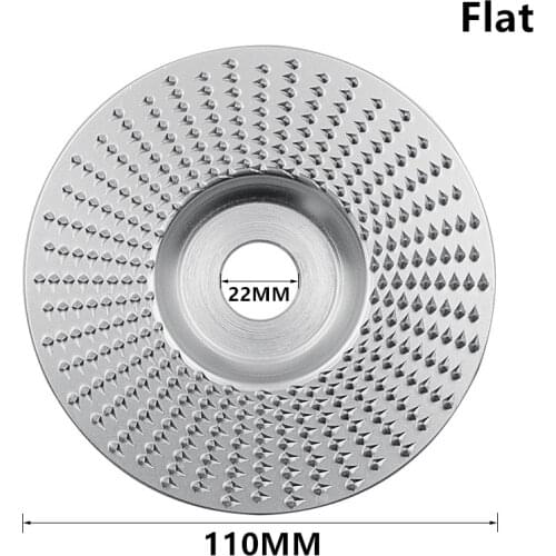 110MM Diameter Wood Angle Grinding Wheel Abrasive Disc Angle Grinder Carbide Coating 22mm Bore Sanding Carving Rotary Tool