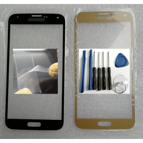 Shyueda 100% New + OCA Tool For S5 G900F G900I G900M G900A G900T G900W8 G900K/L/S Samsung Galaxy Outer Front Screen Glass Lens