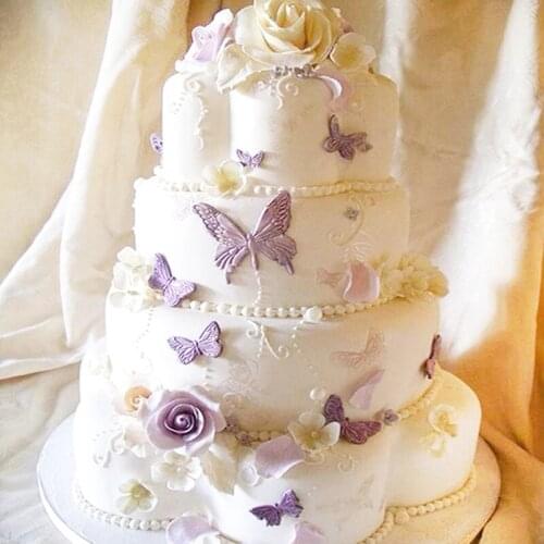 Butterfly Mold Silicone Baking Accessories 3D DIY Sugar Craft Chocolate Cutter Mould Fondant Cake Decorating Tool 3 Colors