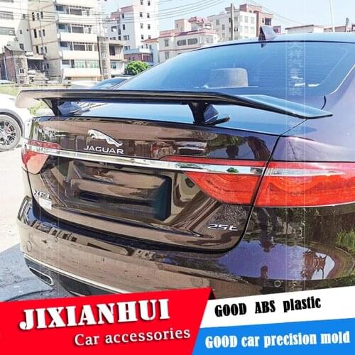 For Jaguar XFL Sedan Universal TF Spoiler 2014-2018 XEL Spoiler ABS plastic Material Car Rear Wing Color Rear Spoiler