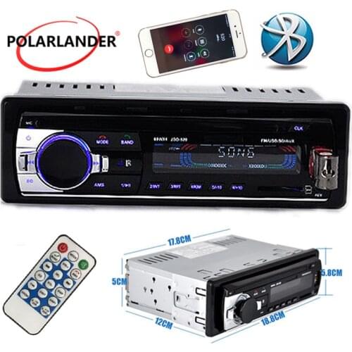 Support Bluetooth in single din size USB/SD MMC Port Car In-Das New 12V Car Radio bluetooth MP3 Audio Player remote control