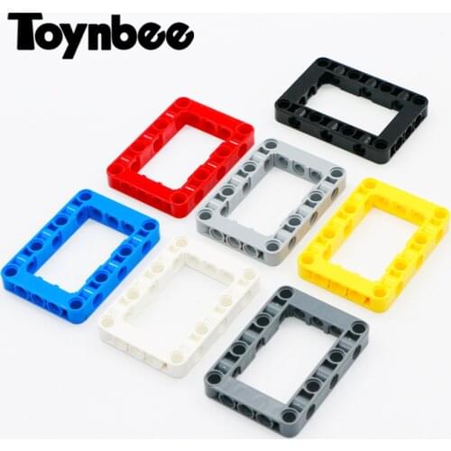 Technical 5x7 Studless Beam Frame Square Building Blocks MINDSTORMS CAR Machine NXT Bricks Toys Compatible Techincal 64179 Parts