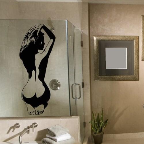 Sexy-female-silhouette-wall art-vinyl-decal sticker Removable Wall Decals living Art Decor Home Decor Wall Sticker J138