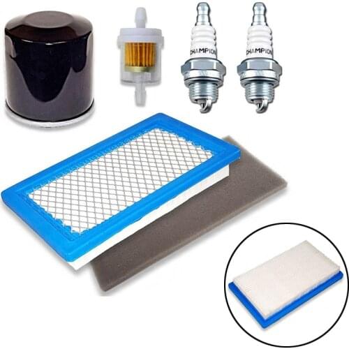Air Filter Waffle Pre-Filter Oil Fuel Spark Plug Champion For Etesia ATTILA 85 With Engine FH430V HE5150K Hydro Air Filters New