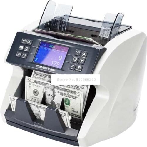 XD-770 Counter 6-8 Countrys Banknote Counting Machine Fake Money Detector Currency Detecting Inteligient Money Counter