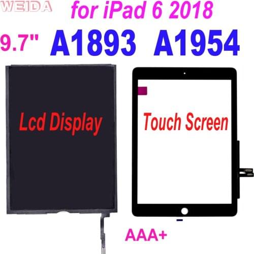 9.7" AAA+ for iPad 6 6th Gen 2018 A1893 A1954 Lcd Display Touch Screen Digitizer for iPad 9.7 2018 A1893 A1954 Screen Tools