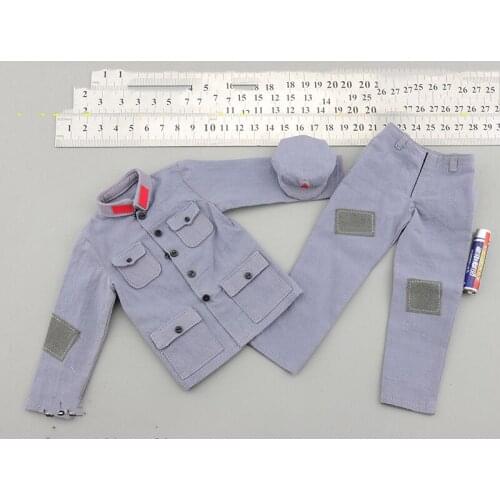 1/6 Scale QOM-1017 Red Armys Uniforms Hat Coat Pants with Patch Model for 12''Figures Accessories DIY