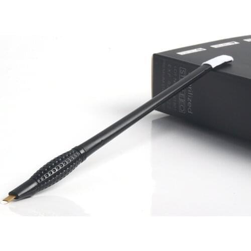 10pcs New Design 2 in 1 professional microneedling pen disposable hand tools permanent makeup pen for eyebrow tattooing
