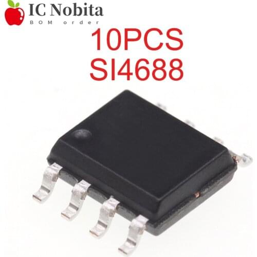 10PCS SI4688 SOP8 SI4688DY-T1-GE3 SOP 4688 SOP-8 8.9A 30V MOS FET IC New