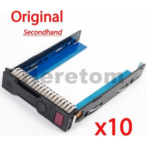 10Pack Original Secondhand 3.5" SAS SATA HDD Tray Caddy For HP DL388 G8 G9 DL380 DL360 Gen8/Gen9 651320-001/651314-001