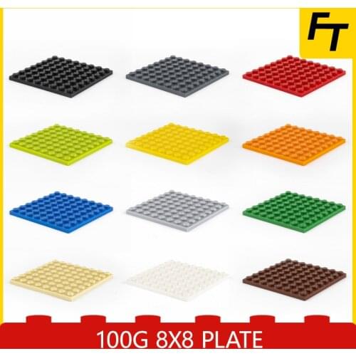 100g Small Particle 41539 MOC Building Block 8x8 Plate Brick Floor Accessories Building Block Castle Toys