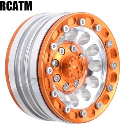 2pcs CNC Alloy 1.9inch Beadlock Wheel Rim For 1/10 RC Crawler Car Traxxas TRX4 TRX6 g63 D90 D110 Axial Scx10 90046 JIMNY VS4-10
