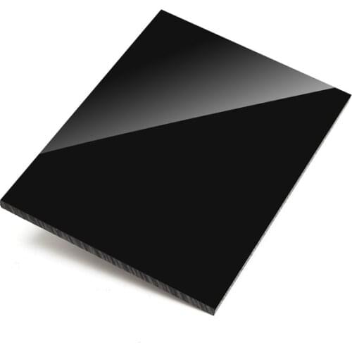 200*200mmAcrylic Sheet Board Glossy Pure Black Plexiglass Plastic Organic Glass Polymethyl Methacrylate 1mm 3mm 8mm Thickness