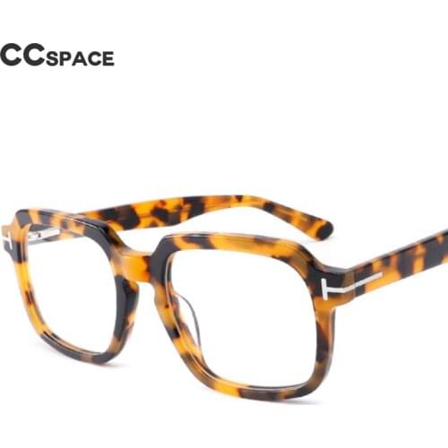47588 Retro Square Plate Glasses Frame Mens and Womens Optical Fashion Computer Eyeglasses