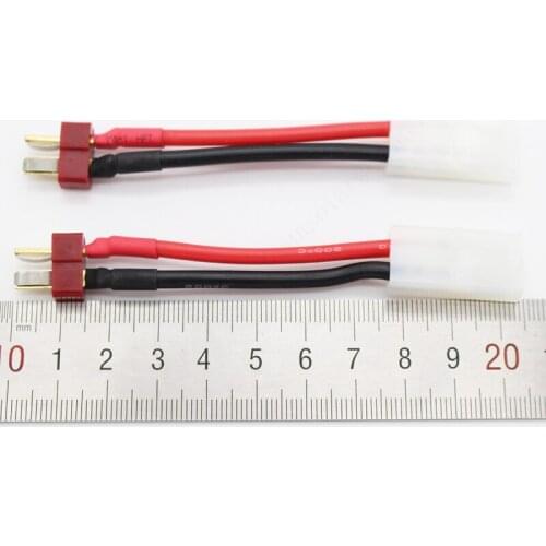 5 pcs/Lot Tamiya Female to Dean Plug Male 14 AWG Silicone Wire Connector Adapter 60MM for RC Model DZ0206