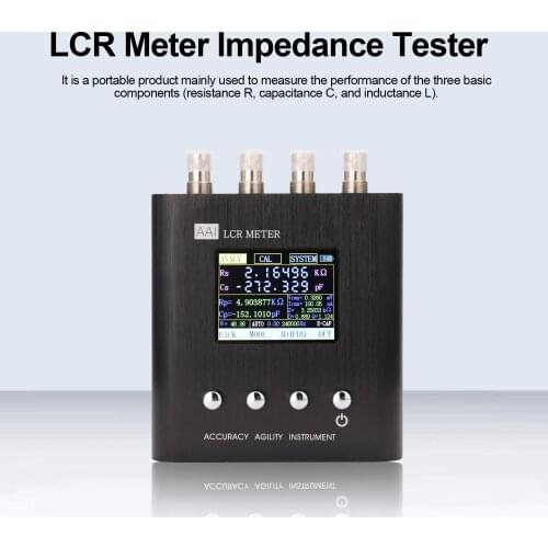 50Hz~100KHz-24 Frequency Points 2.4 Inch TFT Screen LCR Meter Digital Bridge Impedance Tester Multifunction Measuring Instrument