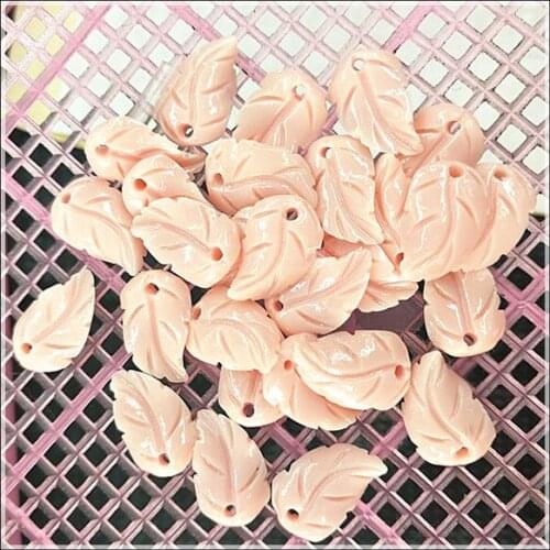 50pcs nice leaf pendants clay powder material size 9x14mm many colors available top diy beads accessories hot new