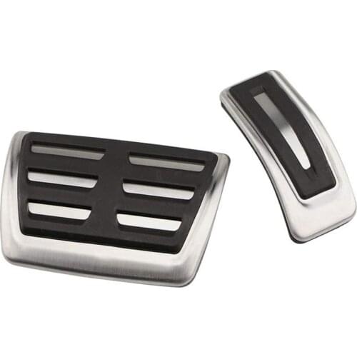 Car Accelerator Gas Brake Pedal Cover Set for - A8 2019 2020 2021 AT LHD Car Accessories