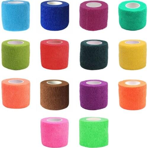 5cm x 4.5m Self Adhesive Elastic Bandage First Aid Kit Colorful Tape New 03KA