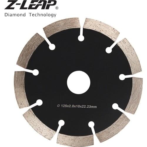 Z-LEAP 1PC 125mm Diamond Saw Blade 5" Granite Marble Concrete Cutting Disc Dry Wet Use Segments Circle Saw Blades Stone Cut Tool
