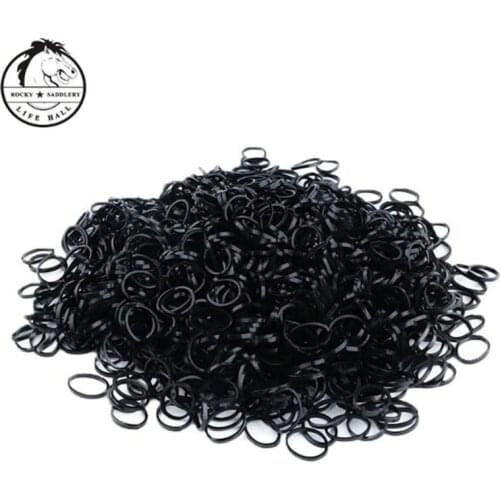 Cavassion Horse Stable Tools Mane Rubber Band Rubber Bands for Mane and Tail Brading Endurable and Elastic Band