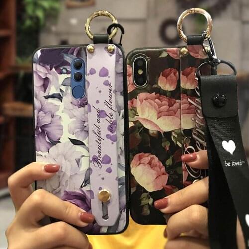 Back Cover Soft Phone Case For Huawei Mate 20 Lite Wristband Soft Case For Girls Dirt-resistant