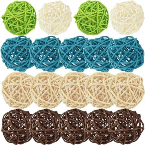 10pcs-Home Decorative Balls Rattan Craft Christmas Birthday Wedding Baby Shower Party DIY Ornament Decoraitons