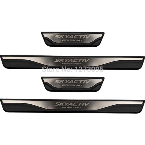 For Mazda 6 3 CX-5 KE KF 2014-2019 2020 Stainless Door Sill Scuff Plate Protector Trim Guard Pedal Cover Car Styling Accessories