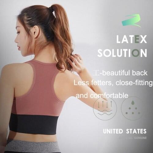 Breathable Fitness Yoga Sports Tops Chest Gathered Gym Running Womens Shockproof Sports Bra Natural Latex Padded Sports Bra Top