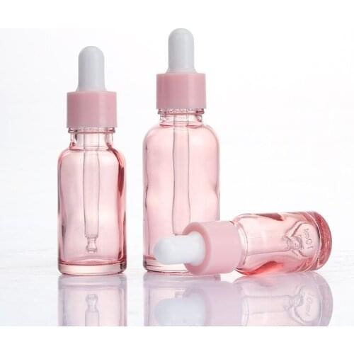 800pcs 5-100ml Rose Gold Glass Tubes Dropper Bottle Aromatherapy Liquid for Essential Massage Oil Pipette Refillable Bottles