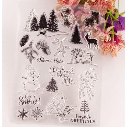 Hot sale Pine Transparent Clear Stamps / Silicone Seals Roller Stamp for DIY scrapbooking photo album/Card Making