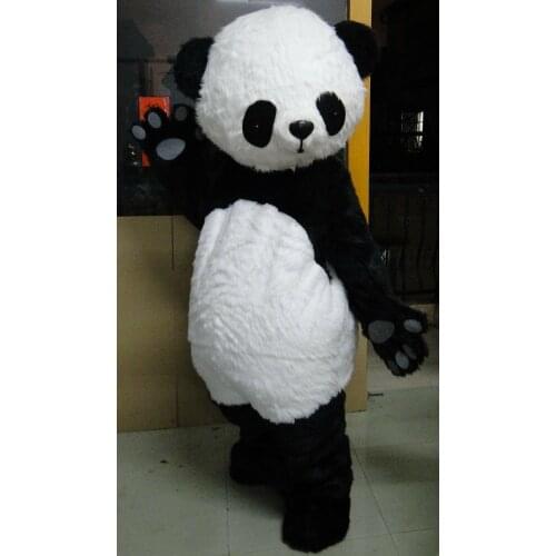 New Panda Mascot Costume Adult Size Outfit Fancy Dress For Cosplay Hallowen Birthday Gifts