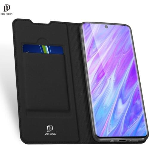 For Samsung Galaxy S20 DUX DUCIS Skin Pro Series Leather Wallet Flip Case Full Protection Steady Stand Magnetic Closure