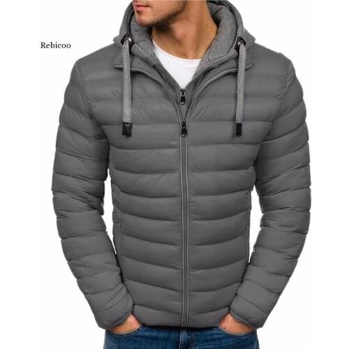 Winter Jackets and Coats Casual Fashion Men Clothes Men Winter Jacket Plus Size S-Xxxl Hooded Parka Men